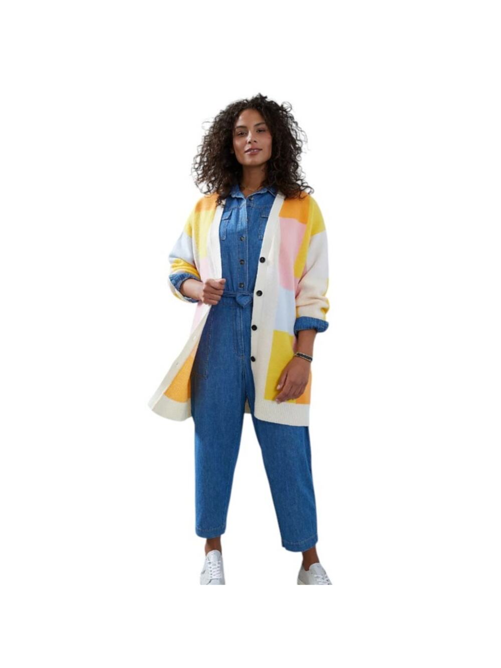 Anthropologie Amadi Lexie Colorblocked Cardigan Sweater